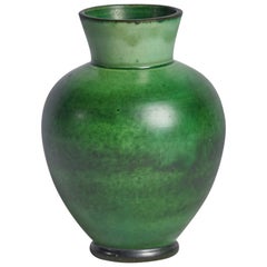 Vintage Nittsjö, Vase, Earthenware, Sweden, 1930s