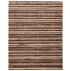 Nazmiyal Collection Modern Flat Woven Kilim. 9 ft 3 in x 11 ft 5 in