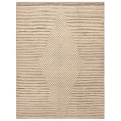 Nazmiyal Collection Modern Geometric Area Rug. 9 ft 5 in x 12 ft 2 in
