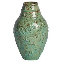 Vintage Nittsjö, Vase, Earthenware, Sweden, 1930s