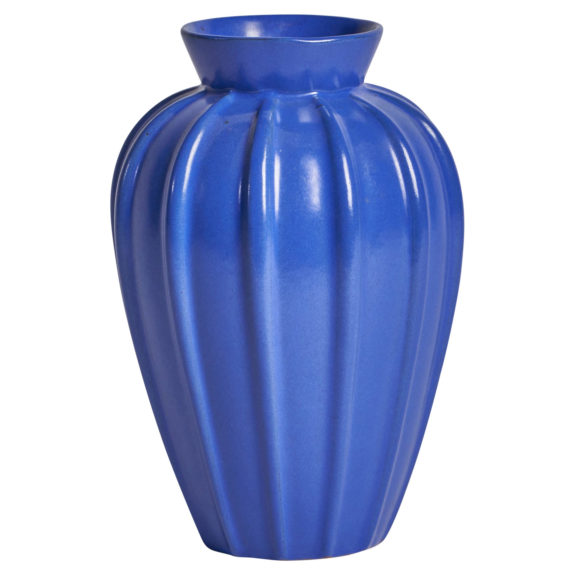 Upsala Ekeby, Vase, Earthenware, Sweden, 1930s For Sale