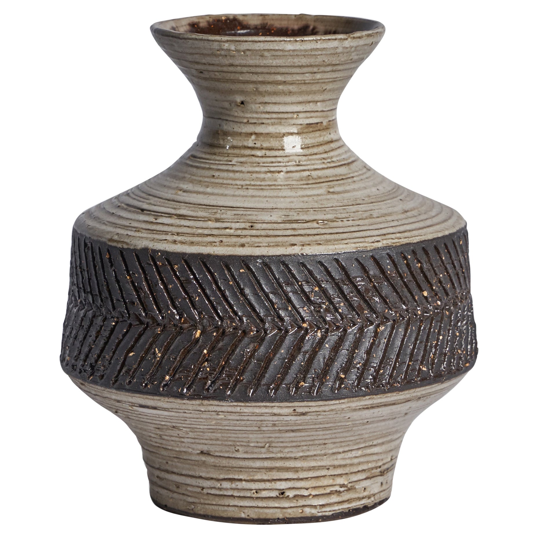 Designer suédois, vase, céramique, Suède, 1966