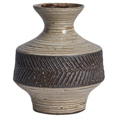 Vintage Swedish Designer, Vase, Ceramic, Sweden, 1966