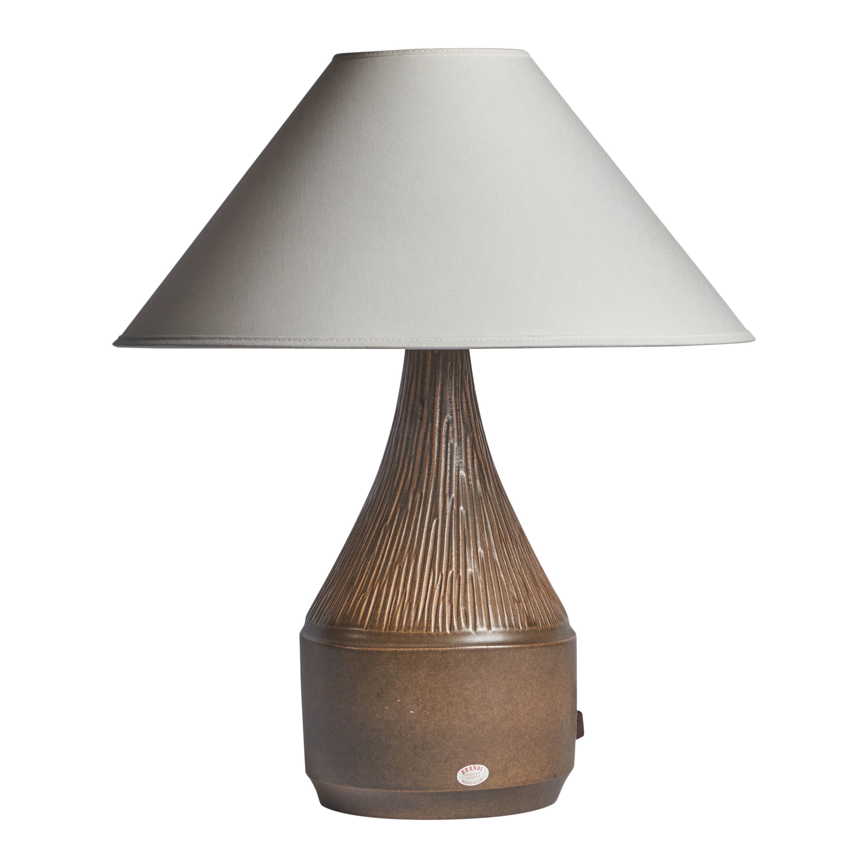 Henry Brandi, Lampada da tavolo, gres, Svezia, anni '60