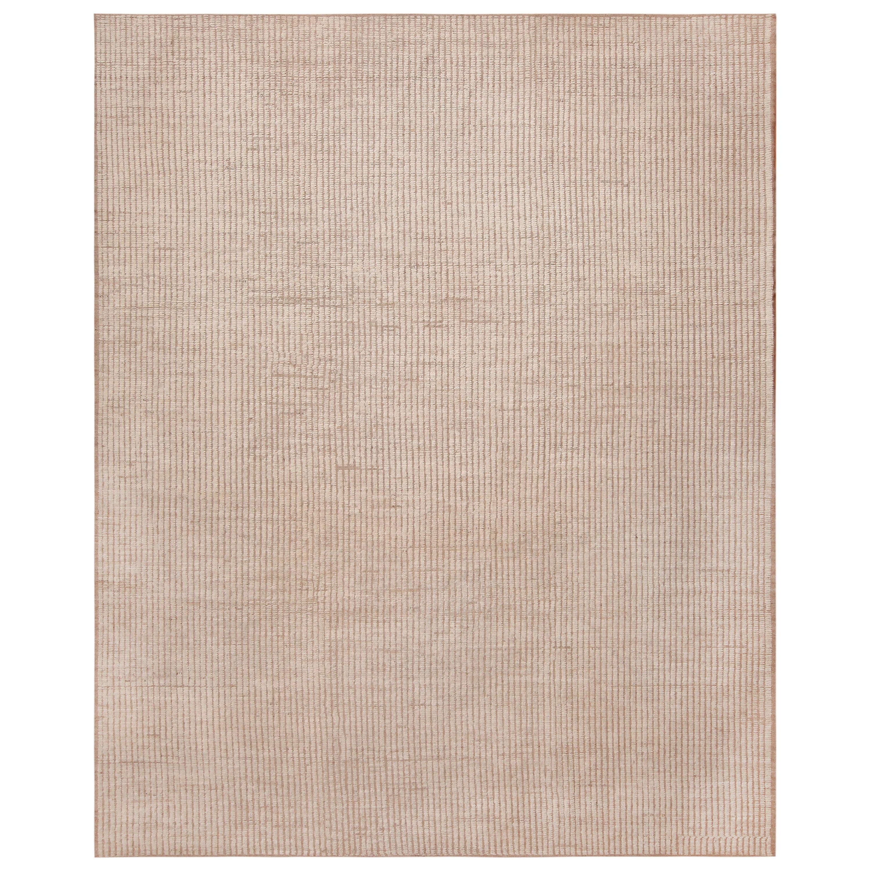 Nazmiyal Collection Minimalist Modern Contemporary Rug. 10 ft 1 in x 12 ft 2 in For Sale