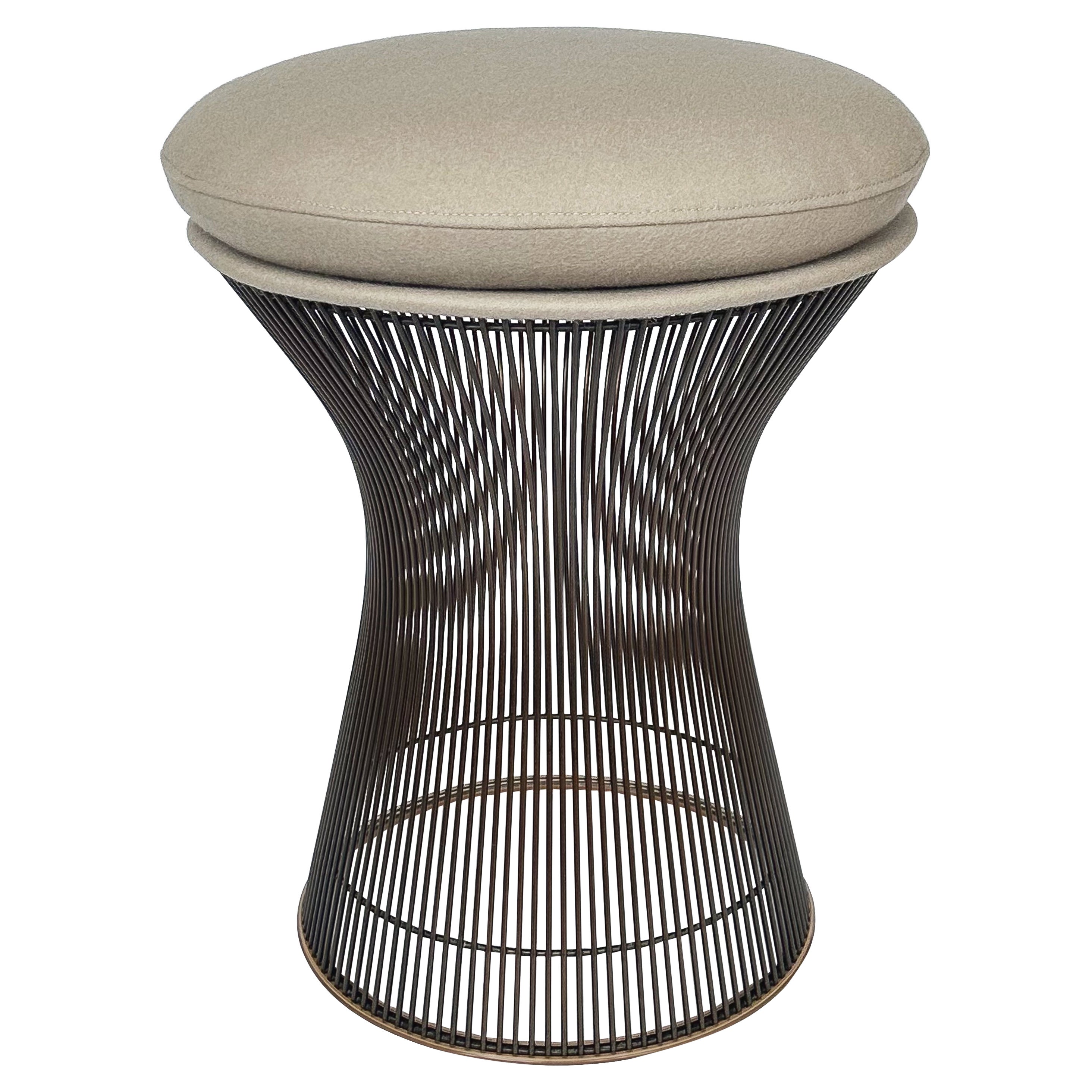 Original Warren Platner Bronze Stool by Knoll 1960s For Sale