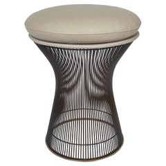 Vintage Original Warren Platner Bronze Stool by Knoll 1960s