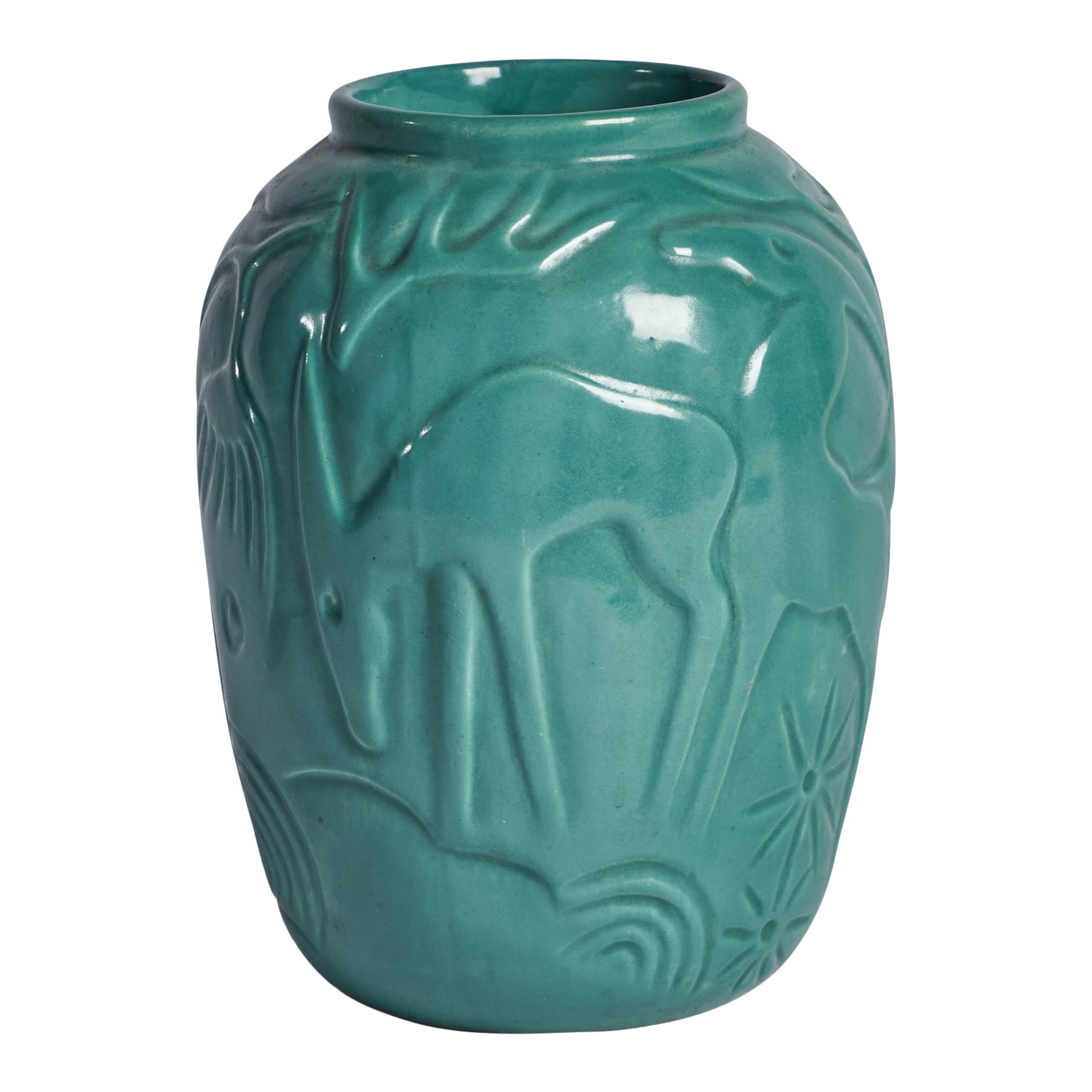 Syco Keramik, Vase, Ceramic, Sweden, 1930s For Sale