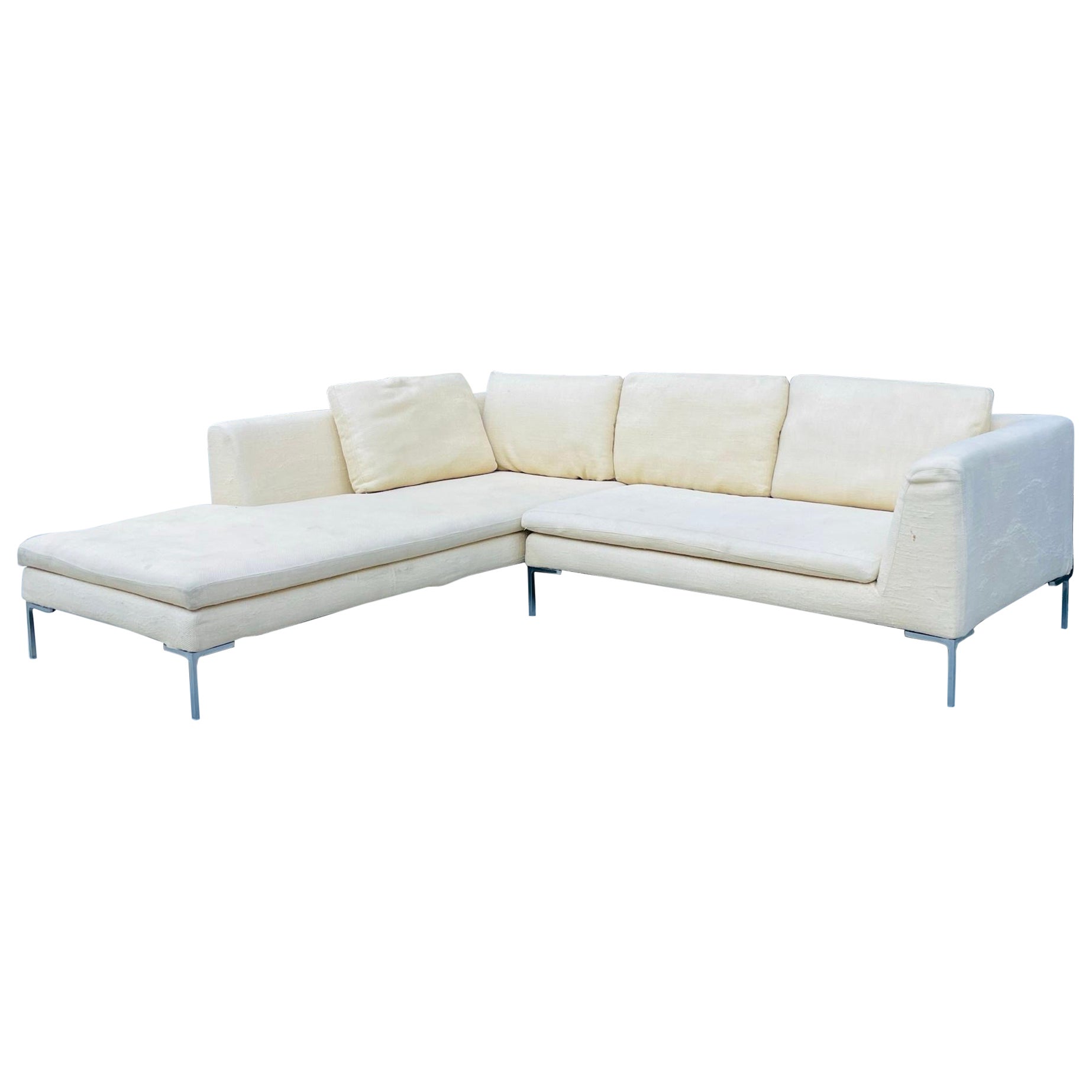 Charles Sectional Sofa by Antonio Citterio for B&B Italia. For Sale