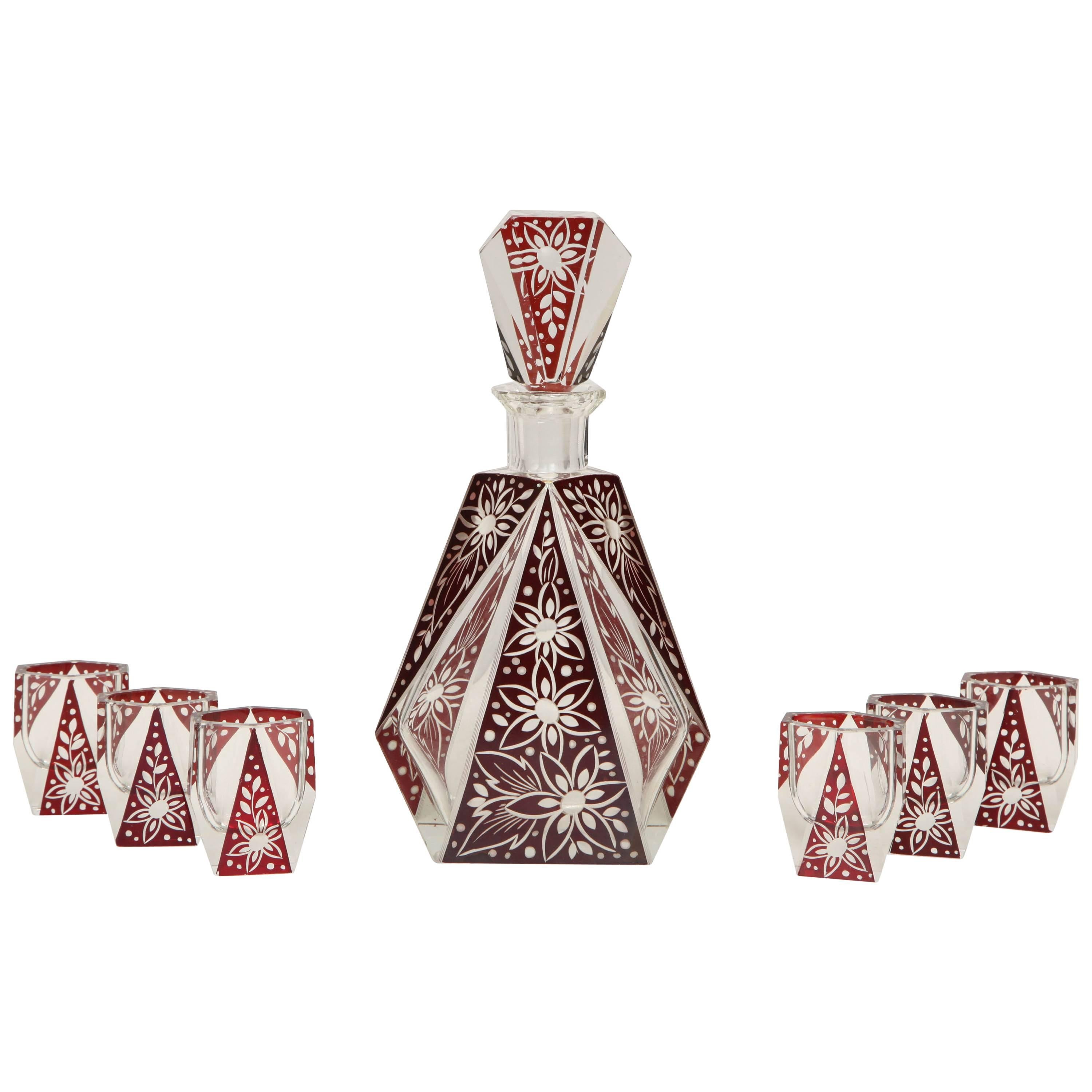 Bohemian Seven-Piece Cordial Set