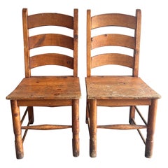 Pair of Early 20th Century Antique French Country Style Chairs