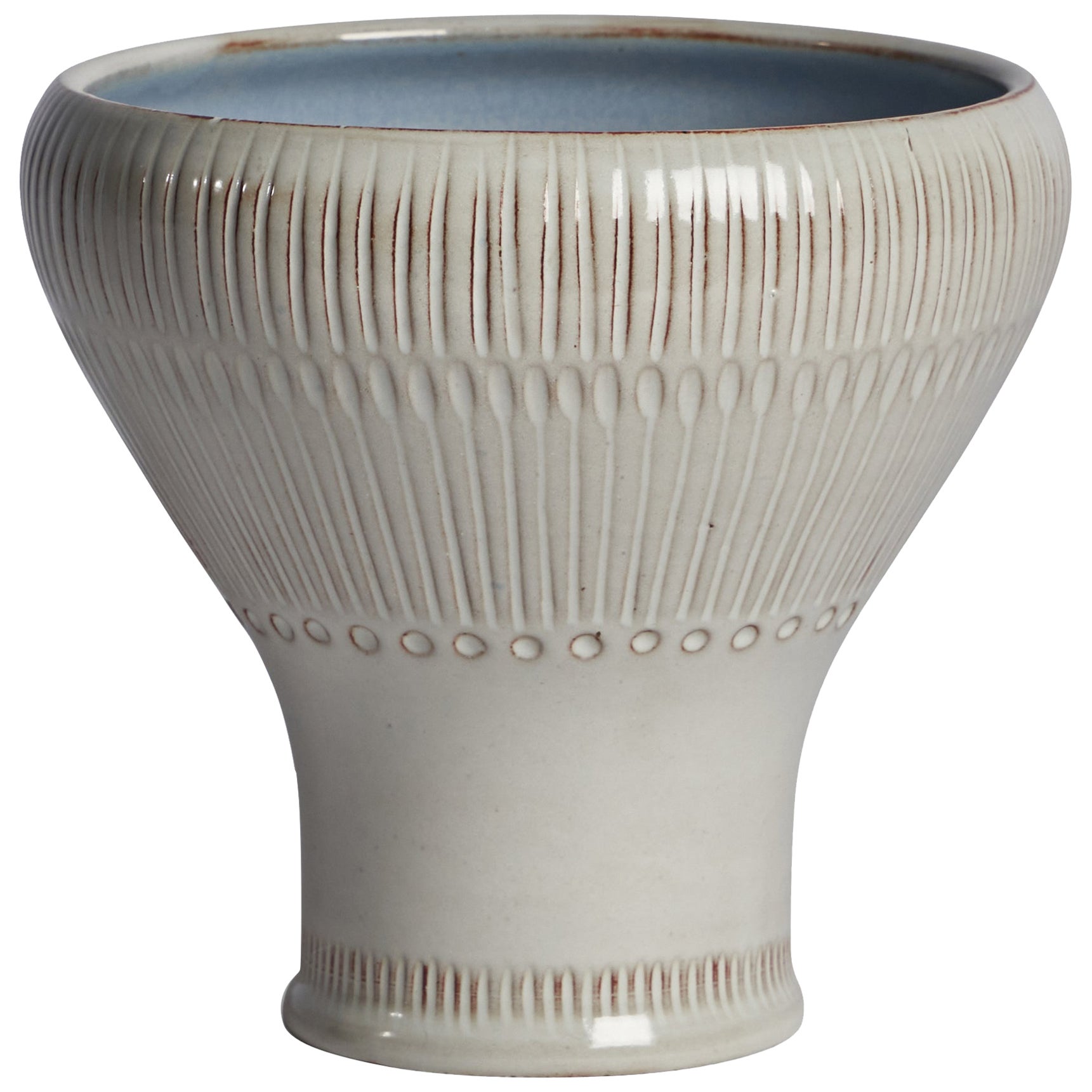 Vase Anna-Lisa Thomson, Faïence, Suède, années 1930