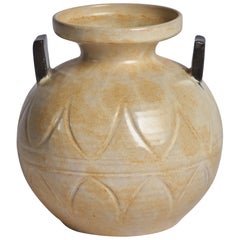 Upsala Ekeby, Vase, Steingut, Schweden, 1930er Jahre