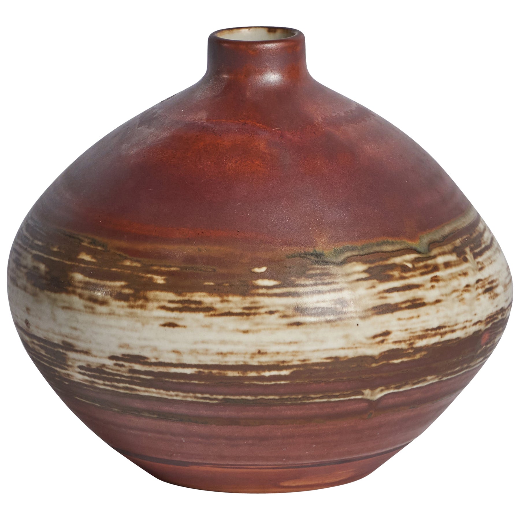 John Andersson, Vase, Stoneware, Sweden, 1960s For Sale
