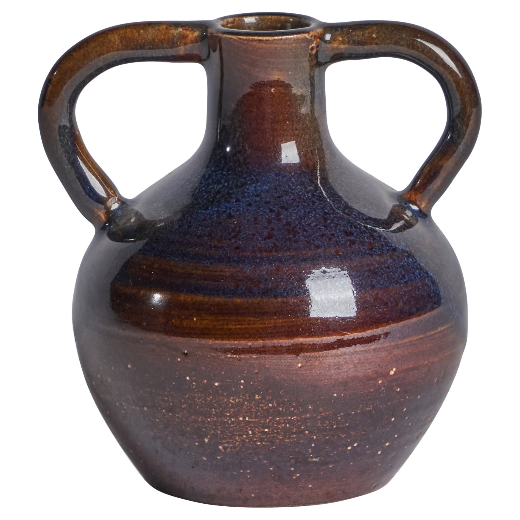 Swedish Designer, Vase, Ceramic, Sweden, 1970s For Sale