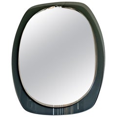 Retro Italian Mirror Attributed to Metalvetro for Galvorame 