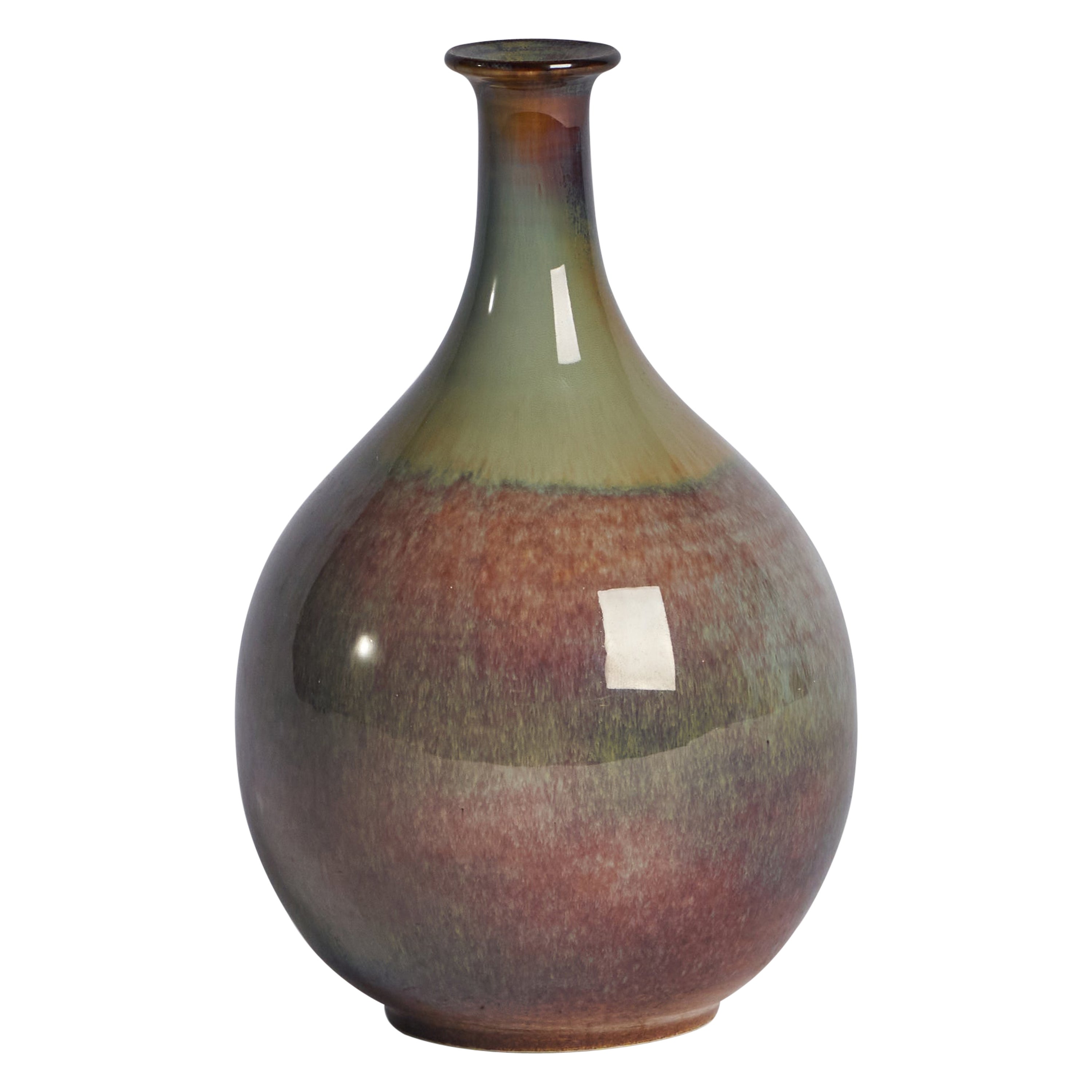 Höganäs, Vase, Stoneware, Sweden, 1960s For Sale