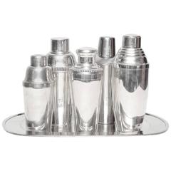 Art Deco Silver Cocktail Shakers Art Deco Silver Cocktail Shakers