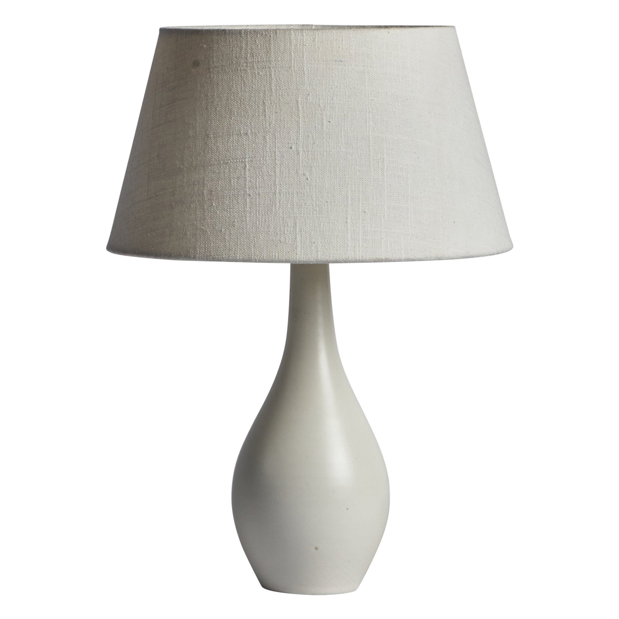 Upsala Ekeby, Lampada da tavolo, terracotta, Svezia, anni '1940