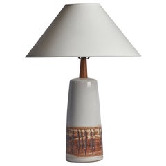 Jane & Gordon Martz, Table Lamp, Ceramic, Walnut USA, 1960s
