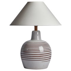 Jane & Gordon Martz, Table Lamp, Ceramic, Walnut USA, 1960s