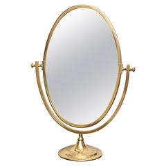 Modernist Oval Mirror