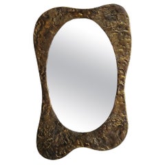 Silas Seandel Bronze Biomorphic Wall Mirror