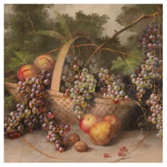 Huile sur toile du 20e siècle Nature morte italienne signée, 1960