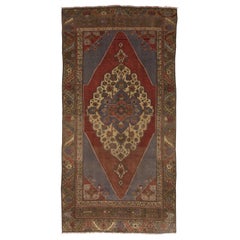 5x9.4 Ft Handmade Turkish Village Rug. One of Kind Oriental Carpet, All Wool