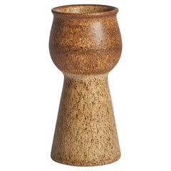 Bruno Karlsson, Vase, Steingut, Schweden, 1960er Jahre