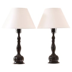 Paire de lampes Just Andersen, Art Déco, Danemark années 1920