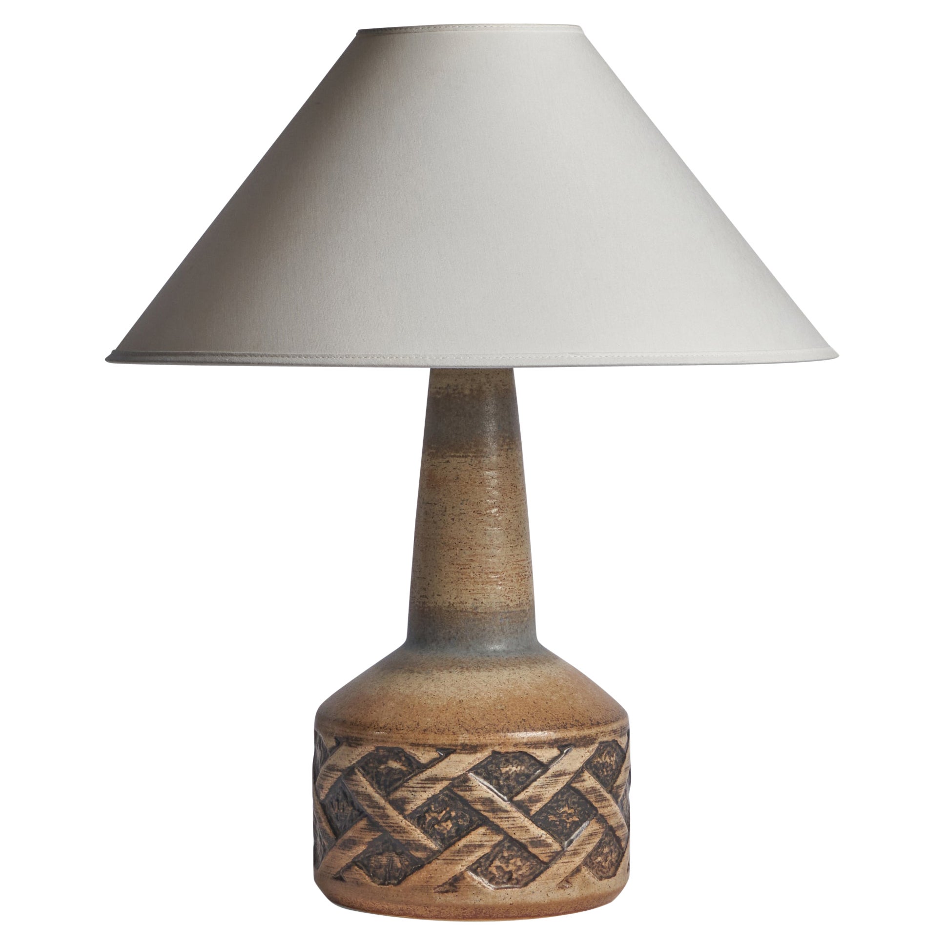 Søholm, Table Lamp, Stoneware, Denmark, 1960s For Sale