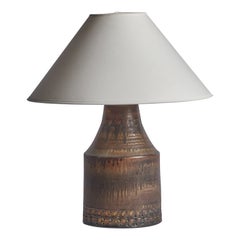 Guldkroken Keramik, Table Lamp, Ceramic, Sweden, 1960s