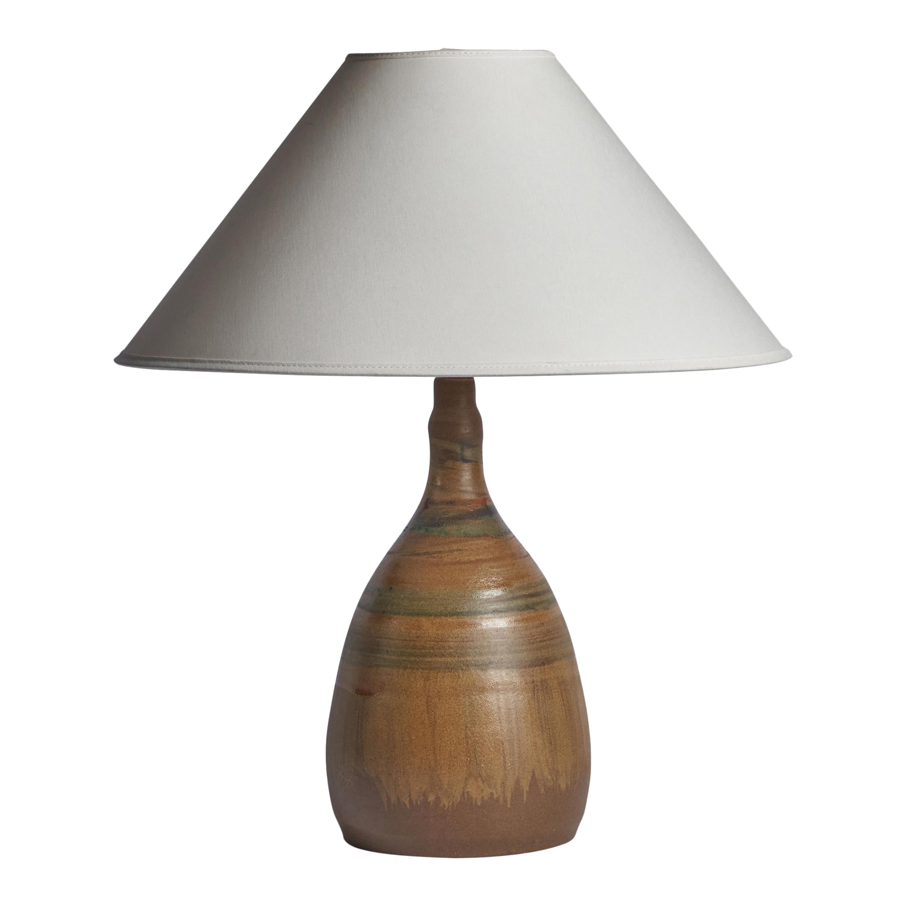 Designer danese, lampada da tavolo, ceramica, Danimarca, anni '1960