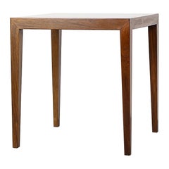Danish Mid-Century Rosewood Side Table by Haslev
