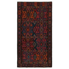 Afghanischer Stammeskunst-Kelim-Teppich im Vintage-Stil, mit geometrischen Mustern, von Rug & Kilim