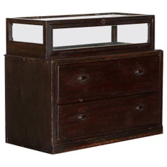 Mueble de Mercería Pintado y Esmaltado del S. XIX Cajonera