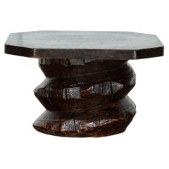 MidC French Elm Corkscrew Pedestals/Table