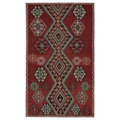 Afghanischer Stammeskunst-Kelim-Teppich im Vintage-Stil, mit geometrischen Mustern, von Rug & Kilim