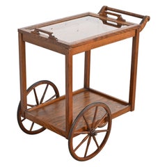 Stickley Brothers Used Arts & Crafts Oak Bar Cart, Circa 1900