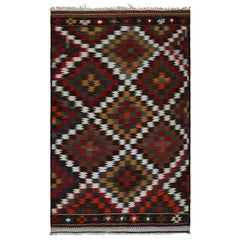 Afghanischer Stammeskunst-Kelim-Teppich im Vintage-Stil, mit geometrischen Mustern, von Rug & Kilim 