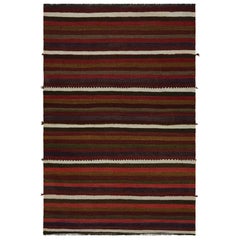 Vintage Afghan Tribal Kilim Rug with Colorful Stripes, from Rug & Kilim