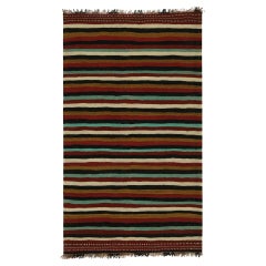 Retro Afghan Tribal Kilim Rug with Colorful Stripes, from Rug & Kilim 