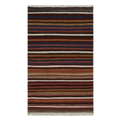 Vintage Afghan Tribal Kilim Rug with Colorful Stripes, from Rug & Kilim