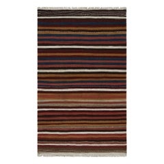 Tapis Kilim tribal afghan vintage à rayures colorées, de Rug & Kilim 