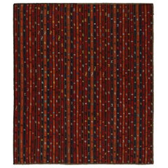 Afghanischer Stammeskunst-Kelim-Teppich im Vintage-Stil mit geometrischen Streifen, von Rug & Kilim