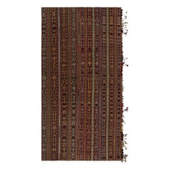 Tapis Kilim tribal afghan vintage, avec rayures géométriques, de Rug & Kilim