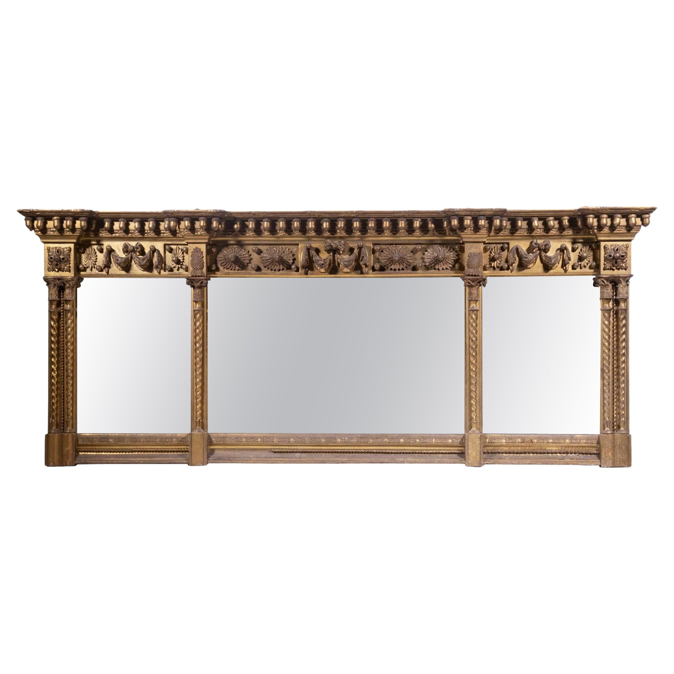 Monumental Giltwood Mirror For Sale