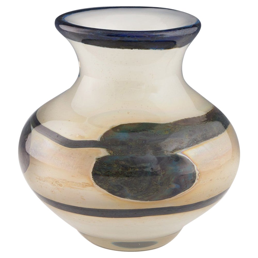 Sam Herman For Val St Lambert Eldorado Series Vase c1978