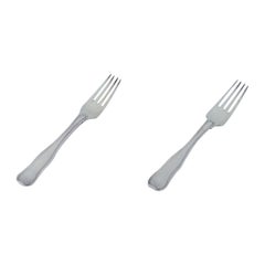 Georg Jensen Old Danish, two dinner forks in sterling silver. 